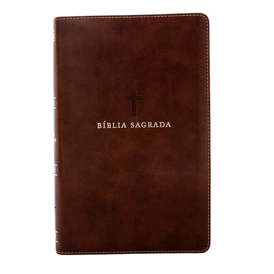 Bíblia Sagrada | NVI | Leitura Perfeita | Couro Soft Marrom | Com Índice