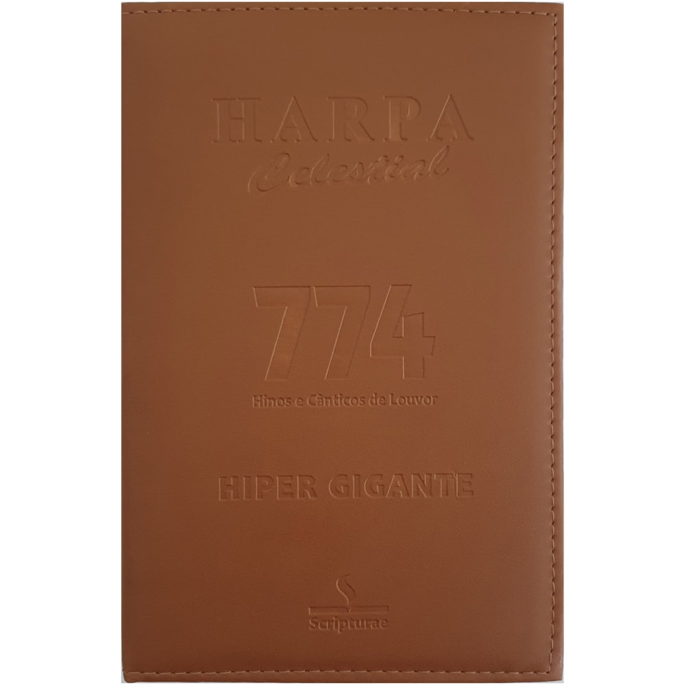 Harpa Celestial 774 | Hipergigante | Capa Luxo Marrom Claro