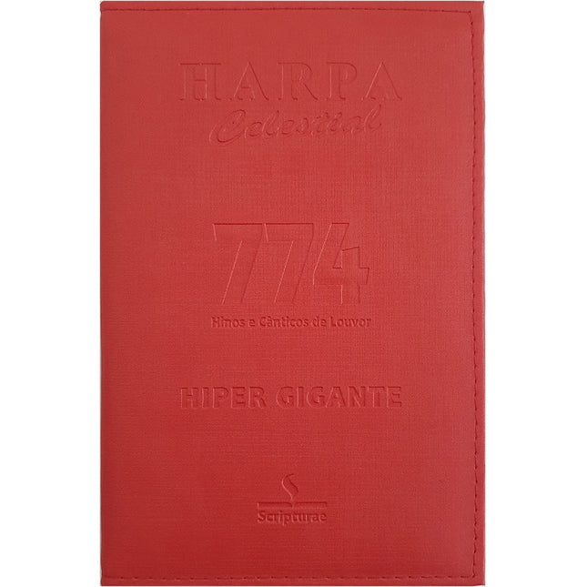 Harpa Celestial 774 | Hipergigante | Capa luxo Vermelho