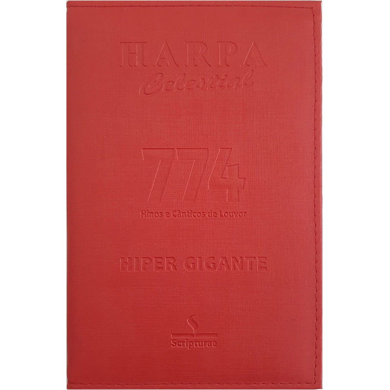 Harpa Celestial 774 | Hipergigante | Capa luxo Vermelho
