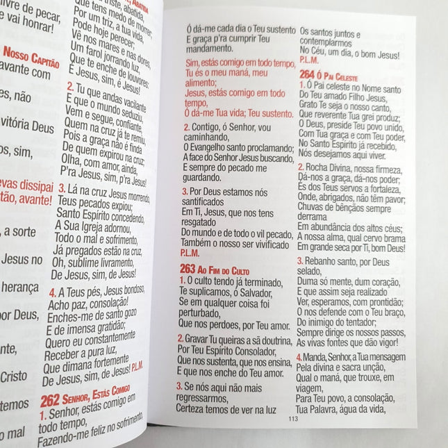 Harpa Celestial 774 | Hipergigante | Capa luxo Vermelho