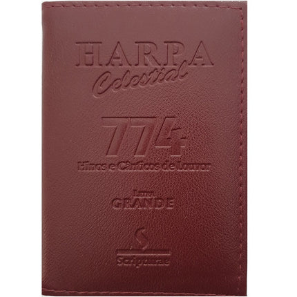 Harpa Celestial 774 | Letra Grande | Capa Luxo Vinho