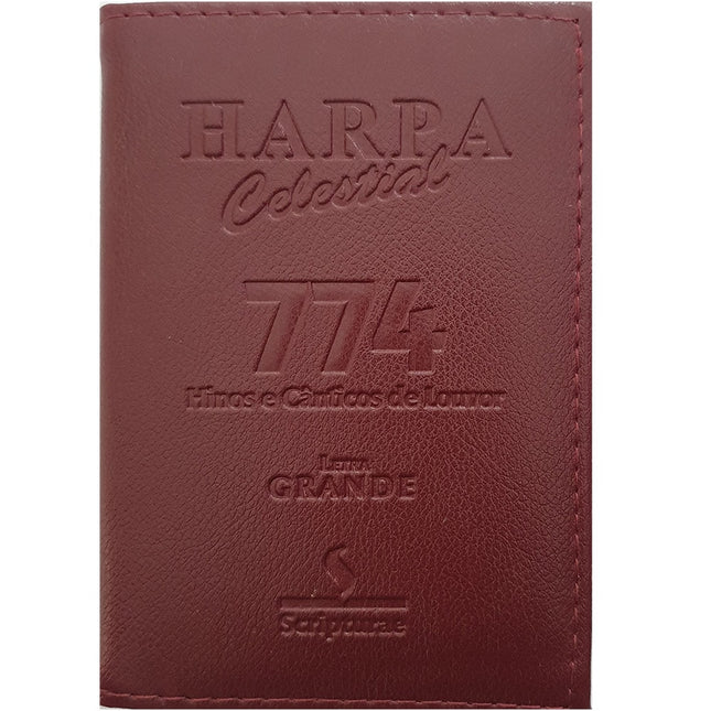 Harpa Celestial 774 | Letra Grande | Capa Luxo Vinho