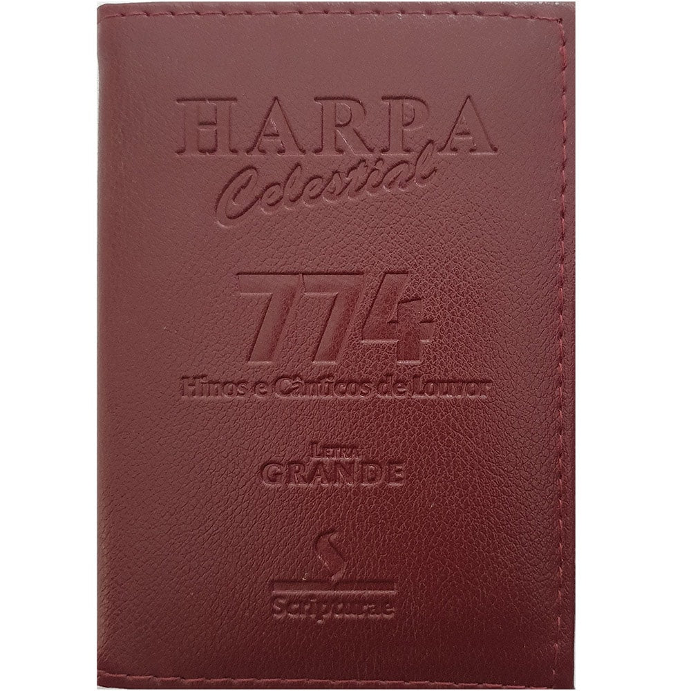 Harpa Celestial 774 | Letra Grande | Capa Luxo Vermelho