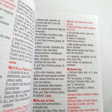 Harpa Celestial 774 | Letra Grande | Capa Luxo Vermelho