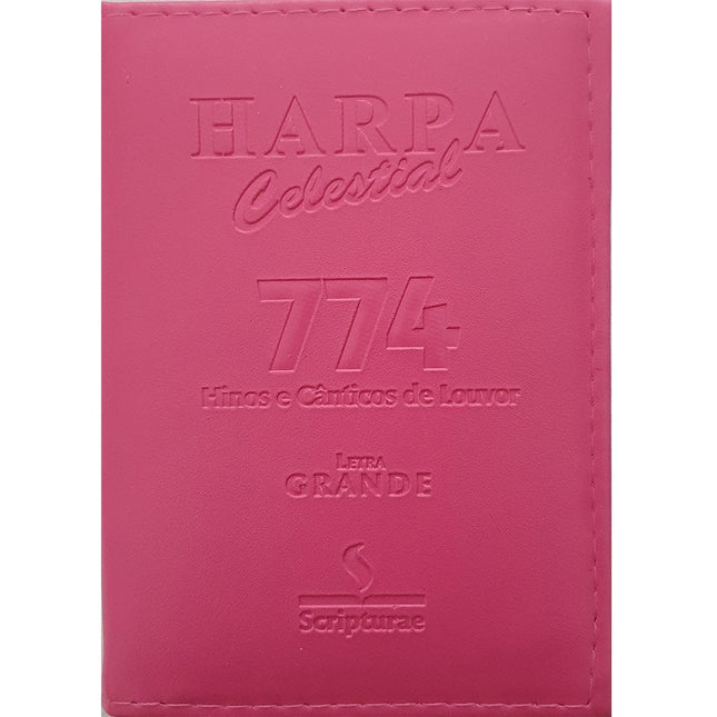 Harpa Celestial 774 | Letra Grande | Capa Luxo Pink