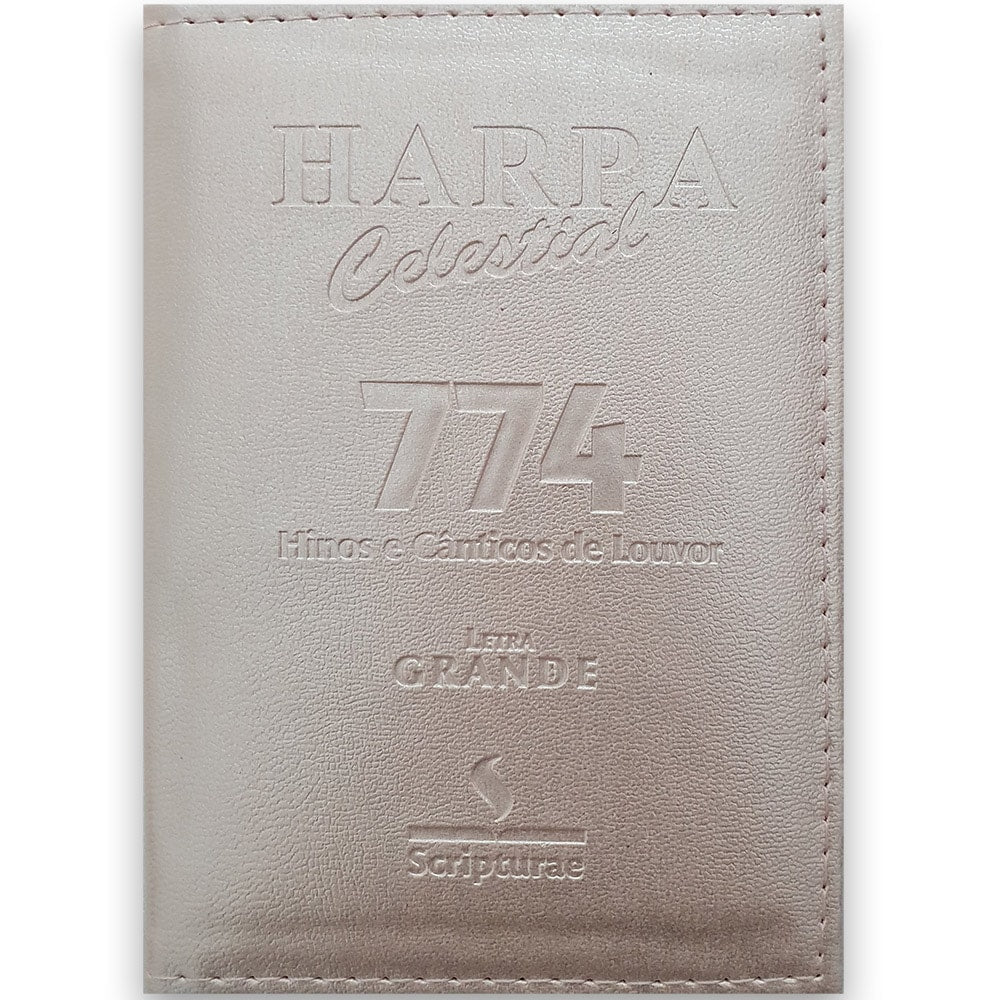 Harpa Celestial 774 | Letra Grande | Capa Luxo Rosê Gold
