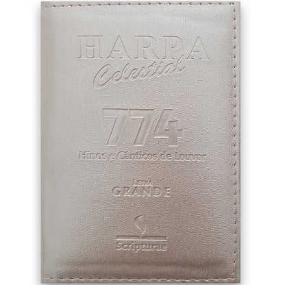 Harpa Celestial 774 | Letra Grande | Capa Luxo Rosê Gold