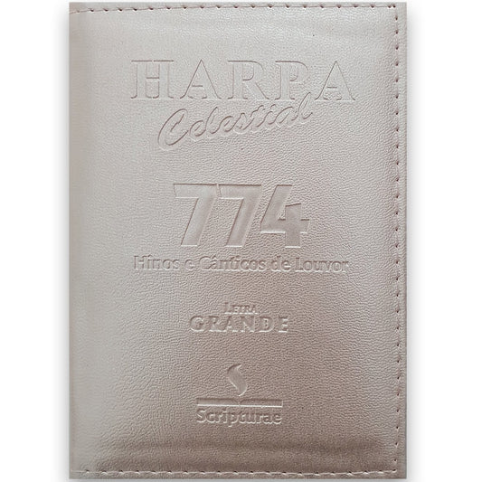 Harpa Celestial 774 | Letra Grande | Capa Luxo Rosê Gold