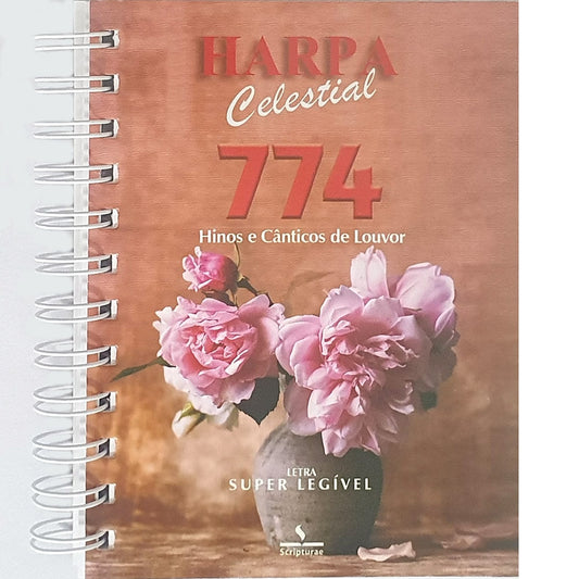 Harpa Celestial 774 | Super Legível | Espiral Vaso de Cerâmica