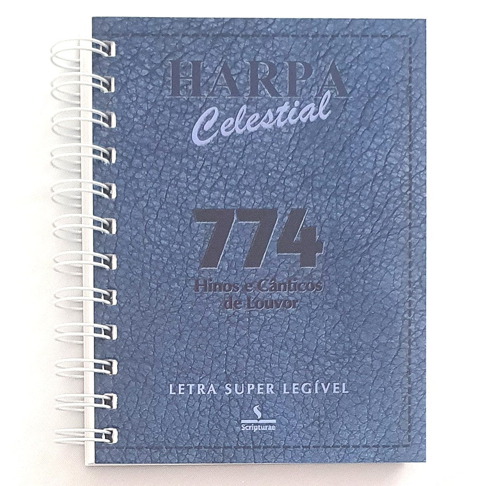 Harpa Celestial 774 | Super Legível | Espiral Azul