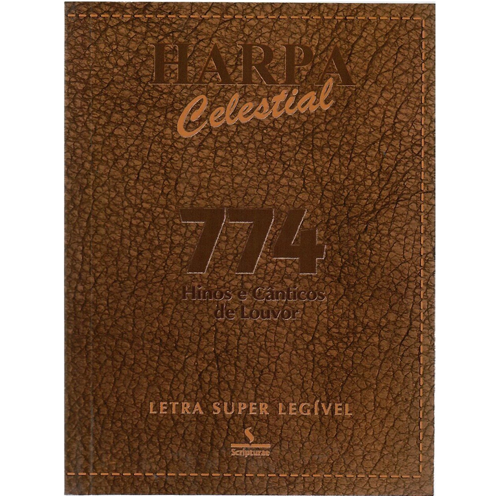 Harpa Celestial 774 |Super Legível  | Marrom