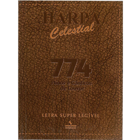 Harpa Celestial 774 |Super Legível  | Marrom