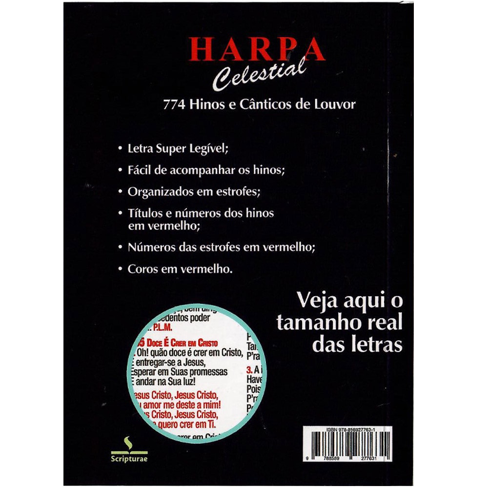 Harpa Celestial 774 | Letra grande | Leão