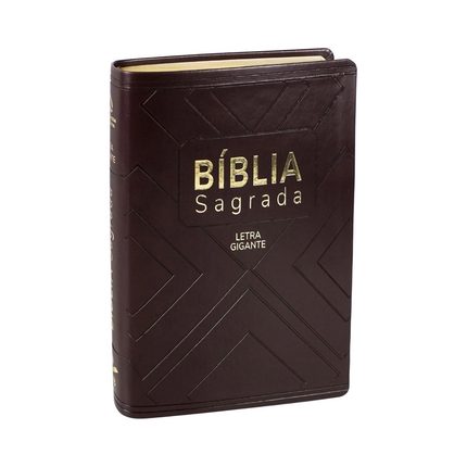 Bíblia Sagrada | NAA | Letra Gigante | Capa Marrom Luxo