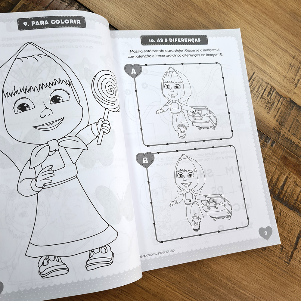 365 Masha e o Urso | Atividades e Desenhos para Colorir
