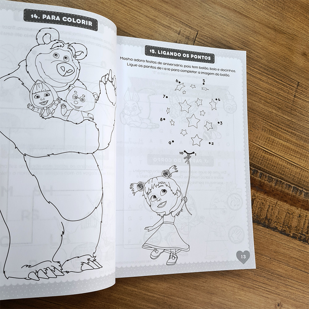 365 Masha e o Urso | Atividades e Desenhos para Colorir