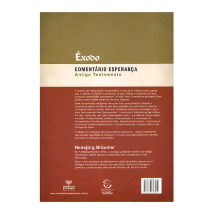 Êxodo | Comentário Esperança |Hansjörg Bräumer