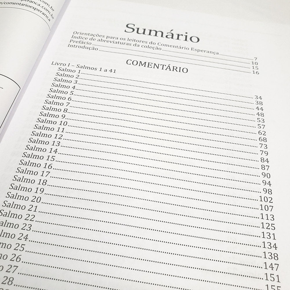 Salmos Vol 1 | Comentário Esperança | Dieter Schneider