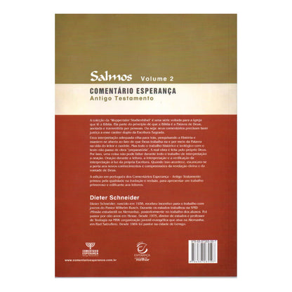 Salmos Vol 2 | Comentário Esperança | Dieter Schneider