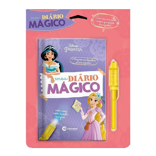 Meu Diário Magico Princesas da Disney | C/ Caneta Magica