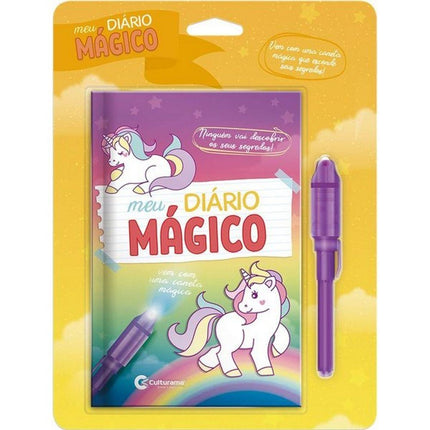 Meu Diário mágico Unicórnio | C/ Caneta Magica