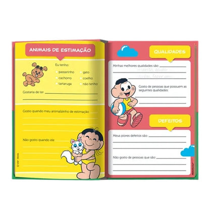 Meu Diário mágico Turma da Mônica | C/ Caneta Magica