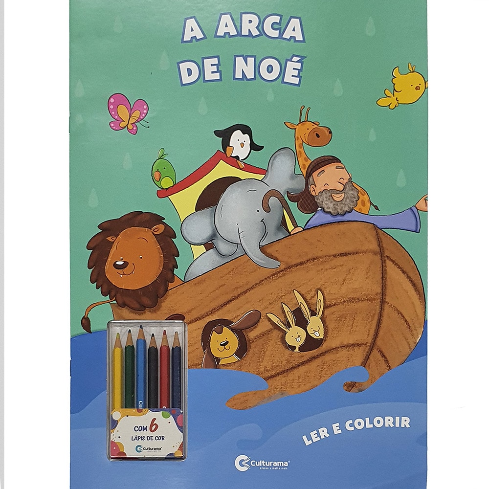 Ler e Colorir com Lápis | Arca De Noé | Gigante