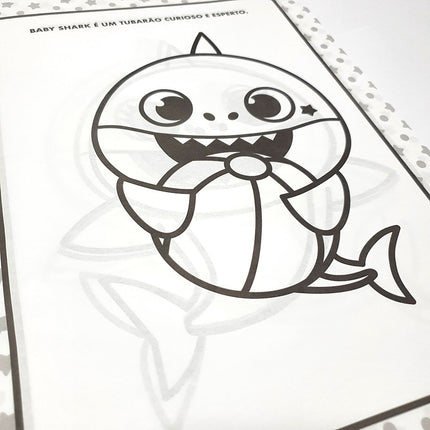 Ler e Colorir com Lápis | Baby Shark | Gigante