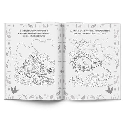 Ler e Colorir com Lápis | POP Gigante | Dinossauro