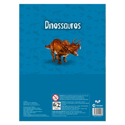 Ler e Colorir com Lápis | POP Gigante | Dinossauro