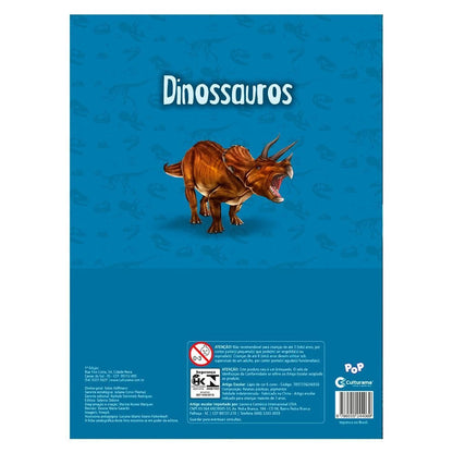 Ler e Colorir com Lápis | POP Gigante | Dinossauro