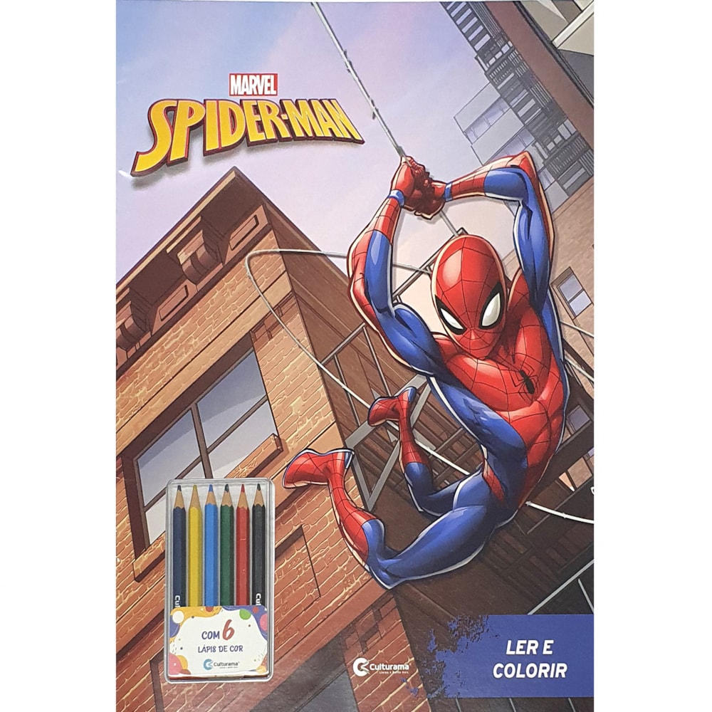 Ler e Colorir com Lápis | Homem-Aranha | Gigante