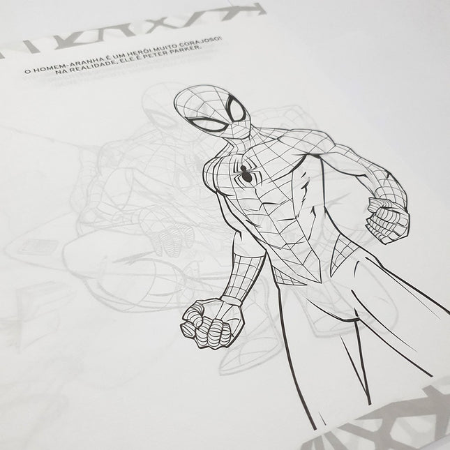 Ler e Colorir com Lápis | Homem-Aranha | Gigante