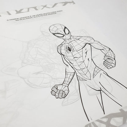 Ler e Colorir com Lápis | Homem-Aranha | Gigante