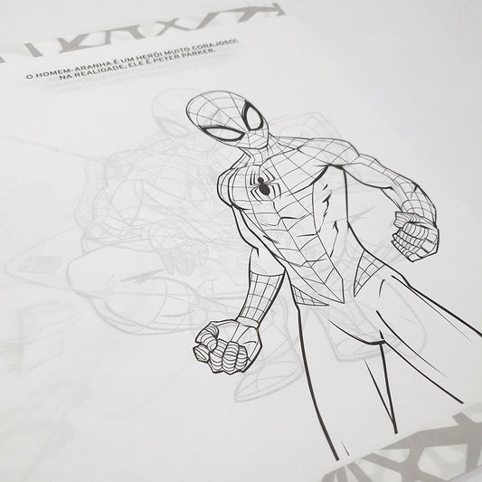 Ler e Colorir com Lápis | Homem-Aranha | Gigante