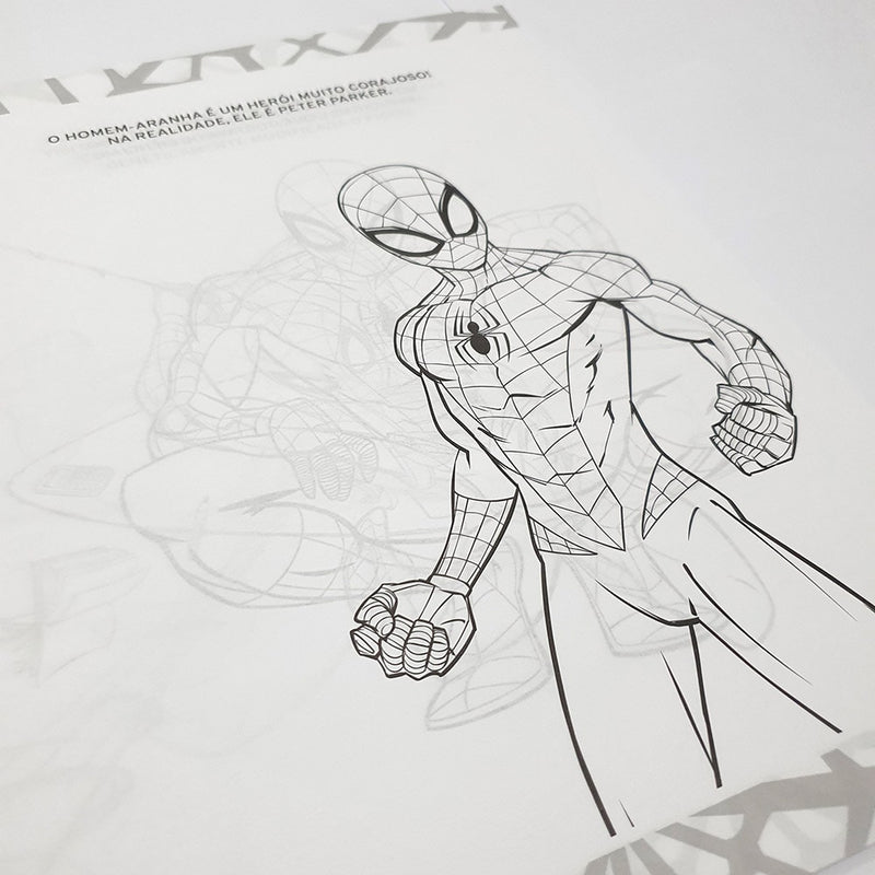 Ler e Colorir com Lápis | Homem-Aranha | Gigante
