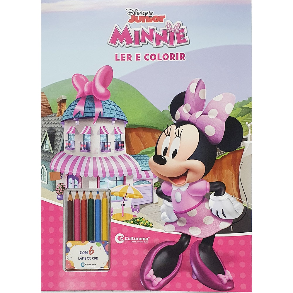 Ler e Colorir com Lápis | Minnie | Gigante