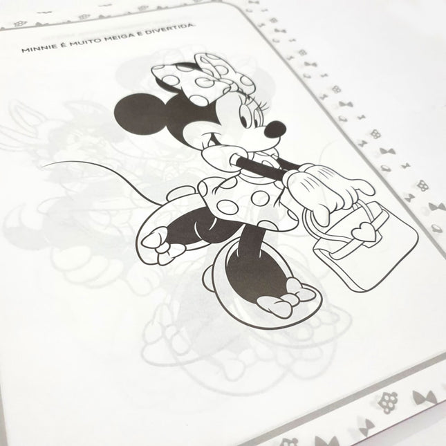 Ler e Colorir com Lápis | Minnie | Gigante