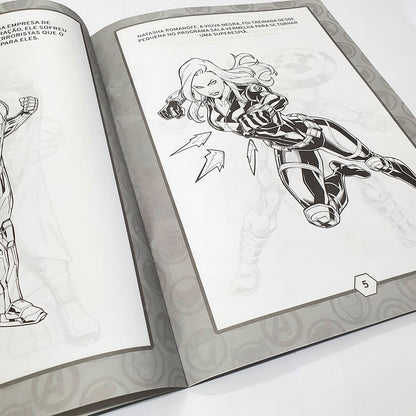 Ler e Colorir com Lápis | Vingadores | Gigante