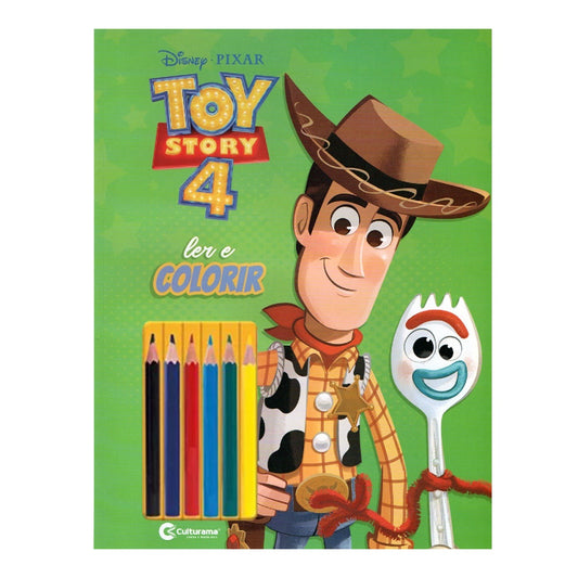 Toy Story 4 Ler e Colorir com Lápis