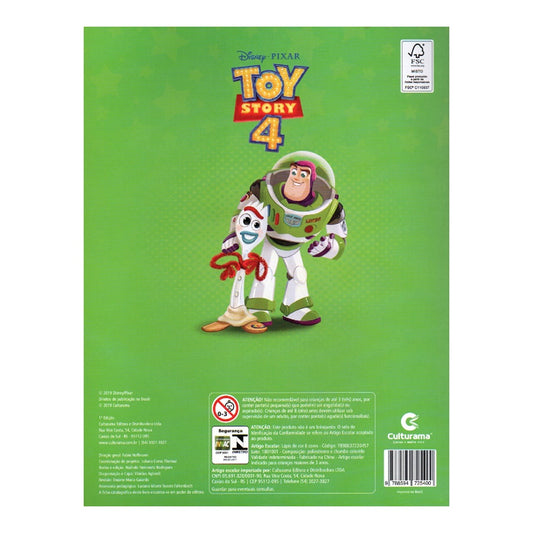 Toy Story 4 Ler e Colorir com Lápis