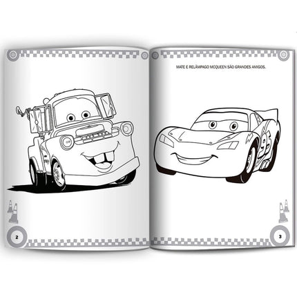 Carros Ler e Colorir | C/ Lápis