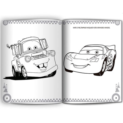 Carros Ler e Colorir | C/ Lápis