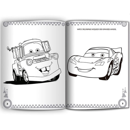 Carros Ler e Colorir | C/ Lápis