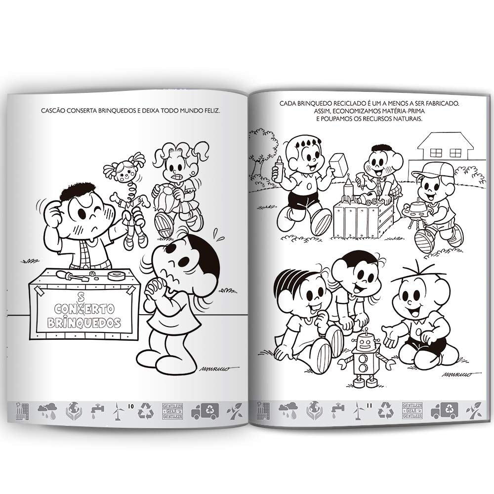 Brincando com as Cores Mônica Natureza