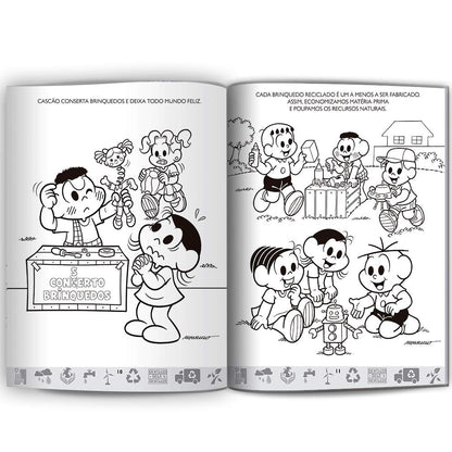 Brincando com as Cores Mônica Natureza