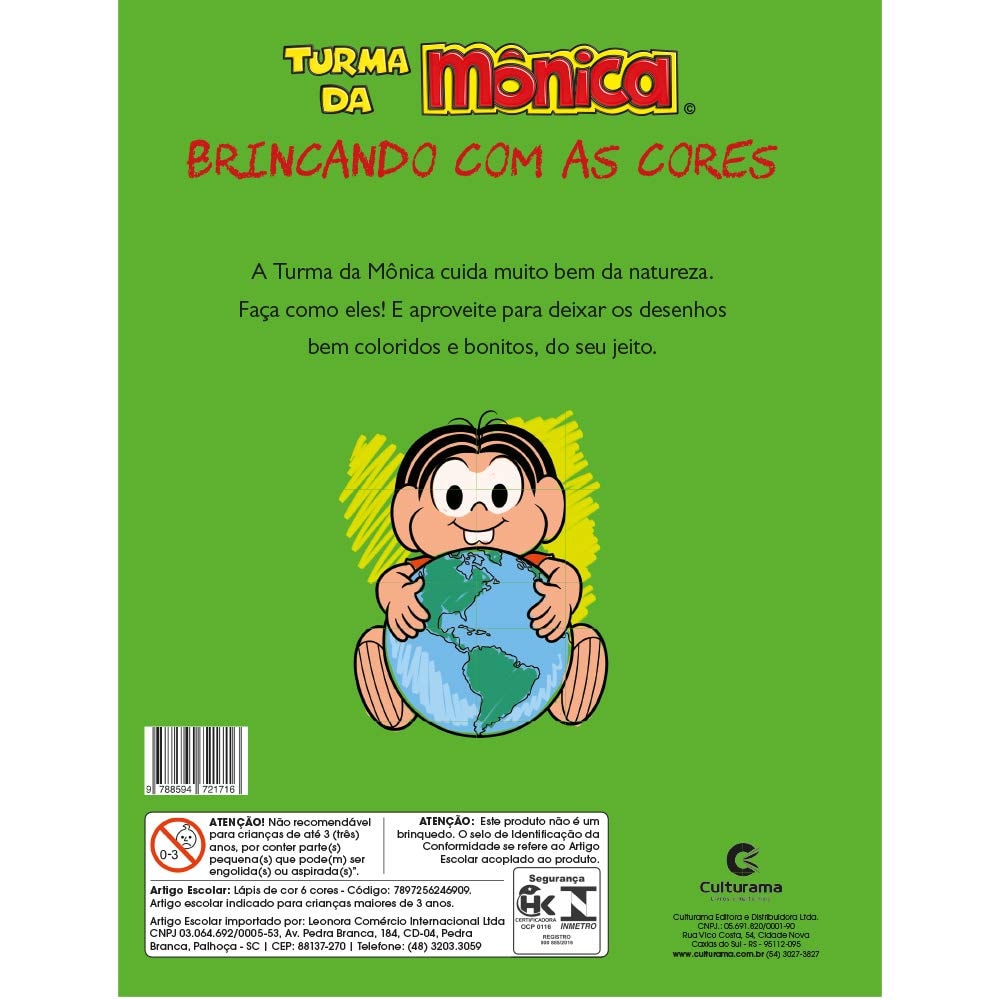 Brincando com as Cores Mônica Natureza