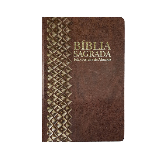 Bíblia Sagrada | ARC | Letra Normal | Capa Semi-Luxo Marrom