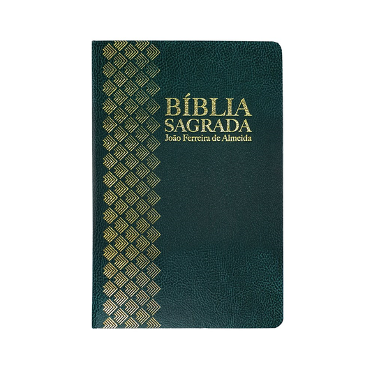 Bíblia Sagrada | ARC | Letra Normal | Capa Semi-Luxo Verde